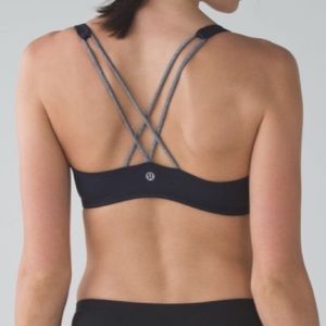 Lululemon Free to Be Bra - Navy and Gray